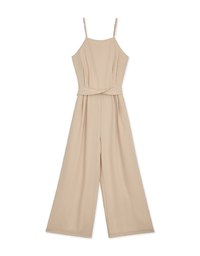 Classy Thin Strap Tie-Back Pleated Jumpsuit