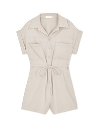 Casual Chic Drawstring Playsuit