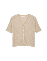 Casual Chic Button Down Ribbed Knit Top