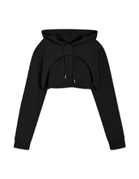 Drawstring Hooded Sports Sweatshirt