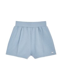 Pleated High Waisted Slim Sports Shorts