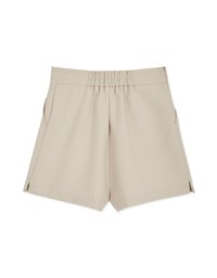 Gold Chain Slim Pleated Shorts