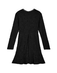 Lace Long Sleeve Mini Dress