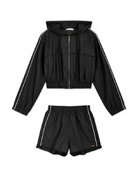 Lightweight And Waterproof Hooded Sweatpants Set