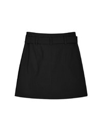 Overlapping Asymmetric Skirt (With Belt)