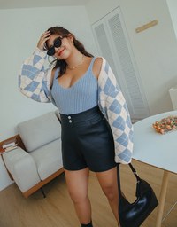 Elevated Casual Knit Cami Crop Top + Cardigan Set Wear