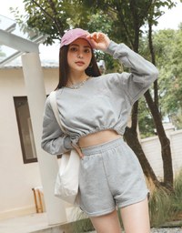 Casual Cooling Embroidered Shorts Set