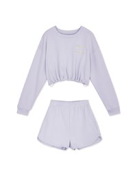 Casual Cooling Embroidered Shorts Set