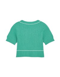 Simple Plain Textured Knit Top