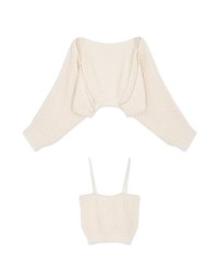 Ins Style Knit Crop Two-Piece Top