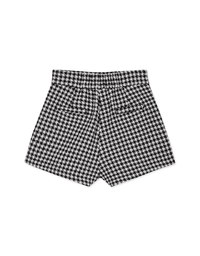 Houndstooth High Waisted Slimming Shorts