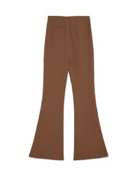 Tailorable Elastic High Waisted Flared Pants