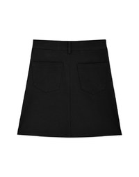 Asymmetric Wrap Hip High Waist Skirt