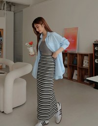 Anti-Wrinkle Iron Free Loose Long Blouse Shirt