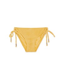 【MIKA Collaboration】 Wrinkled Woven Side Strap Bikini Bottom