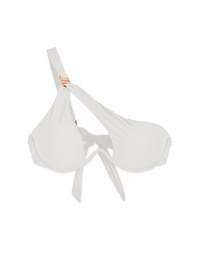 【PUSH UP】3D Shaping W Underwire Halter Bikini Top Bra Padded