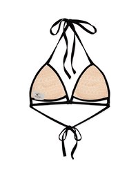 【PUSH UP】Sensual Hollow Underside Single Tie Bikini Top Bra Padded