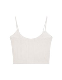 Knit  Crop Vest (With Padding)