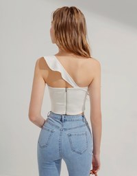 One Shoulder Cami Top (With Padding)