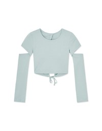 Y2K Two-Section Long Sleeved Top (With Padding)