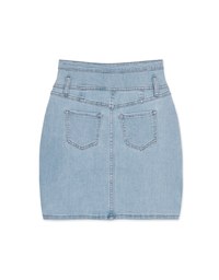 Breezy Cooling No Filter Slimming Denim Jeans Skirt