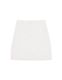 Side Shirred Wrap Bodycon Skirt