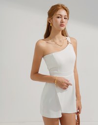 One-Shoulder Ring Jumpsuit (With Padding)