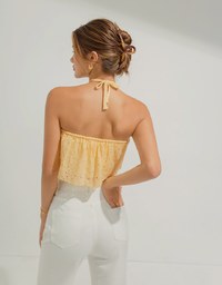 Embroidered Lace Tank Top