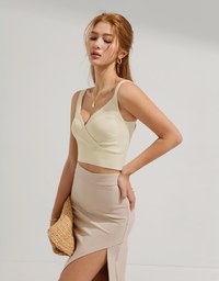 Cross Front Knit Tank Top