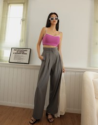 Wide Waist Pleated Bottoms