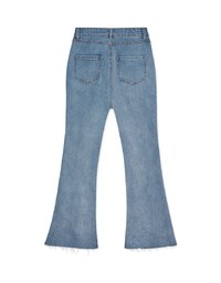 High Waisted Flare Denim Jeans Pants