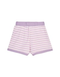 Knit Striped Elasticated Shorts
