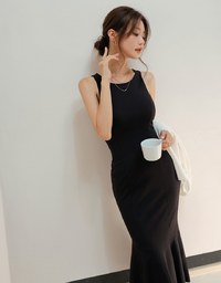 AIRY HOURGLASS Curvy Cooling Bra Fishtail Dress