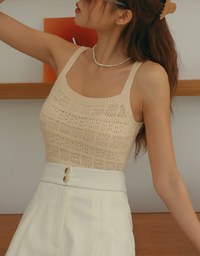 Knit Crop Cami Top