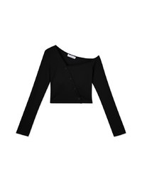 One-Shoulder Long Sleeved Top (with padding)