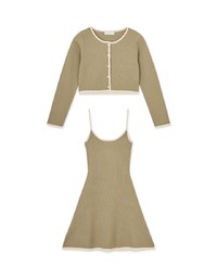 Soigné Knit Bodycon Dress Set