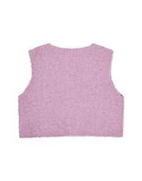 Double Pocket Tweed Knit Vest