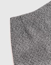 Textured   Tweed Elastic Shorts
