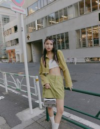 【SHIUAN'S DESIGN】Detachable Cargo Style Maxi Skirt