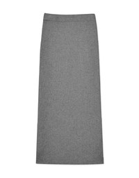 Slit Knit Long Maxi Skirt