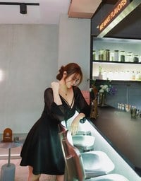 Sexy Sheer Mini Dress (With Padding)