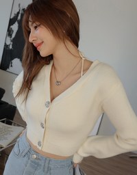 Neck Strappy Knit Top