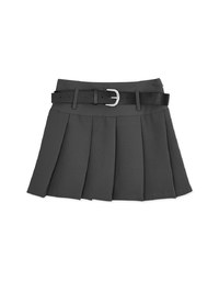 【SHIUAN'S DESIGN】Classic Pleated Mini Skirt (With Belt)