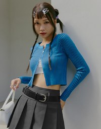 【SHIUAN'S DESIGN】Classic Pleated Mini Skirt (With Belt)