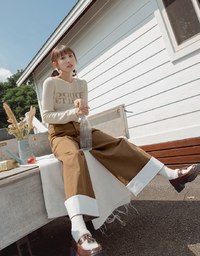 【MEIGO's Design】Casual Long Sleeve Knit Top