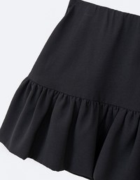 A Line Puffy Balloon Mini Skirt