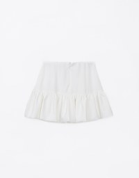 A Line Puffy Balloon Mini Skirt