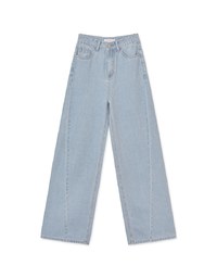 Vintage Jeans Denim High Waisted Wide Pants Culottes