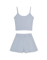Set Wear with Padded Camisole Bra Top & Casual Highwaist Shorts (With Padding)