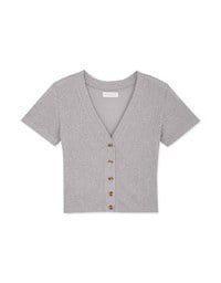 V Neck Transparent Thin Knit Top